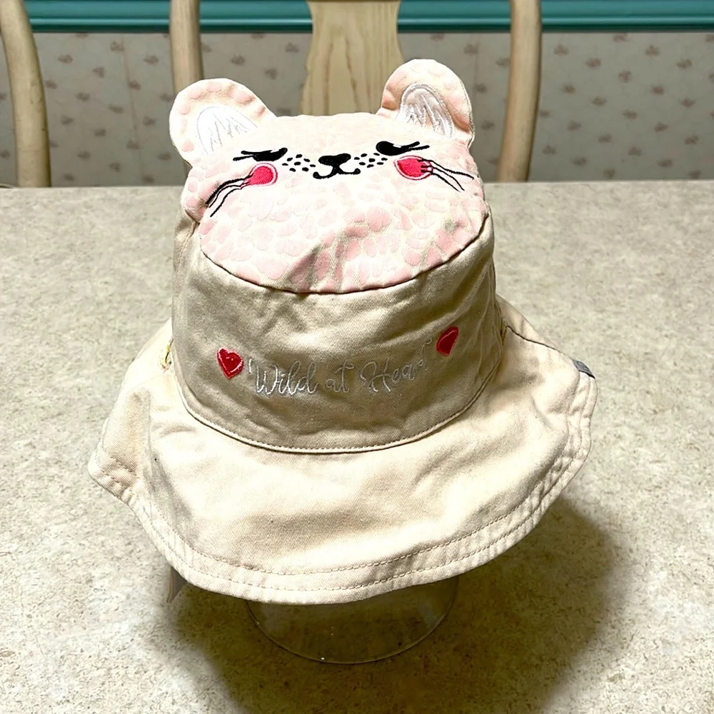FLAPJACK KIDS REVERSIBLE LEOPARD & ZEBRA SPF50+ SUN HAT WITH ADJUSTABLE STRAP